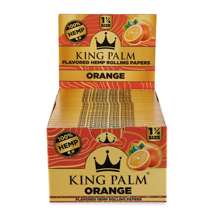 KING PALM FLAVOR HEMP 1 1/4 ROLLING PAPERS - 50CT