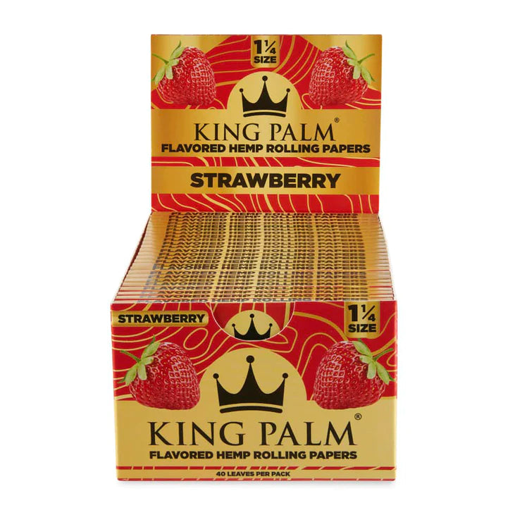 KING PALM FLAVOR HEMP 1 1/4 ROLLING PAPERS - 50CT