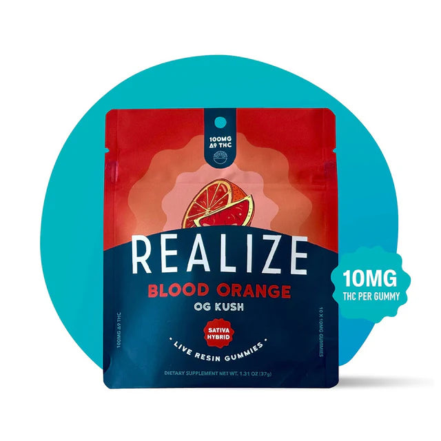 REALIZE LIVE RESIN D9 GUMMIES 100MG - 10CT