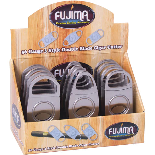 FUJIMA 3 STYLE 56G STAINLESS STEEL CIGAR CUTTER 12
