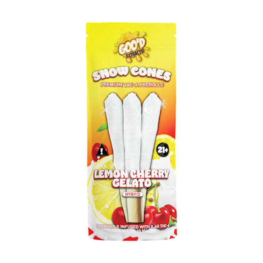 GOO'D EXTRACTS SNOW CONES HEMP PRE-ROLLS 5CT