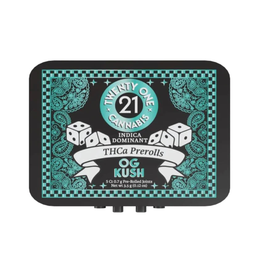 TWENTY ONE CANNABIS HEMP PREROLL TINS