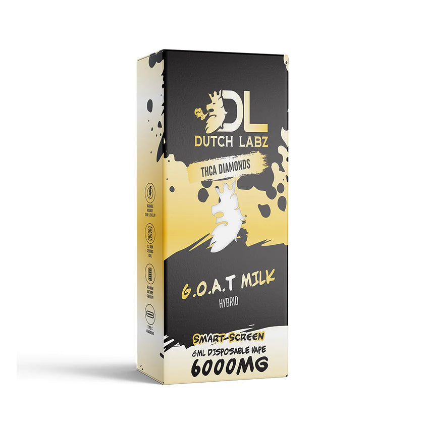 DUTCH LABZ 6G THCA HEMP DIAMONDS DISPOSABLE 5CT