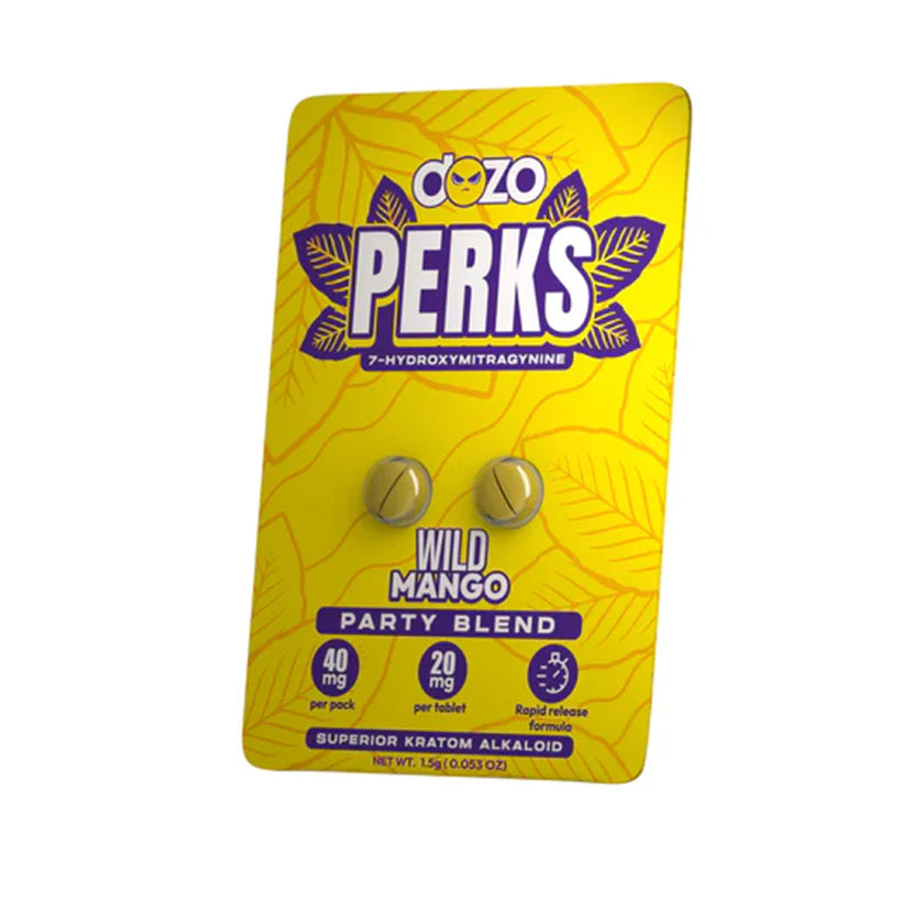 DOZO PERKS 7-HYDRO KRATOM 40MG 2PK-10CT