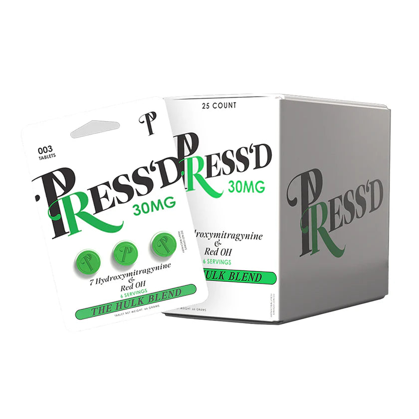 PRESS'D GREEN 7-OH 30MG 3PK - 25CT