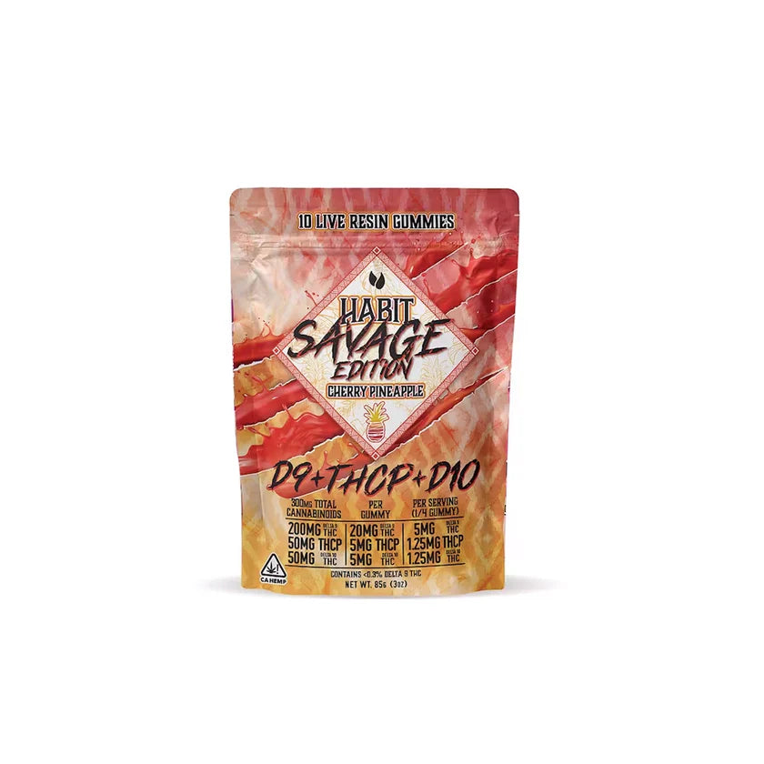 HABIT SAVAGE EDITION THCP GUMMIES - 10CT