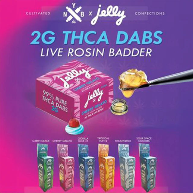 JELLY 2G THCA LIVE ROSIN BADDER