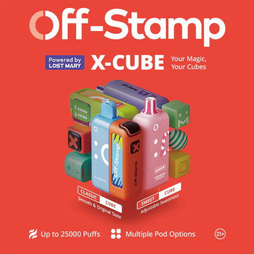 OFF STAMP X-CUBE DISP. 5CT