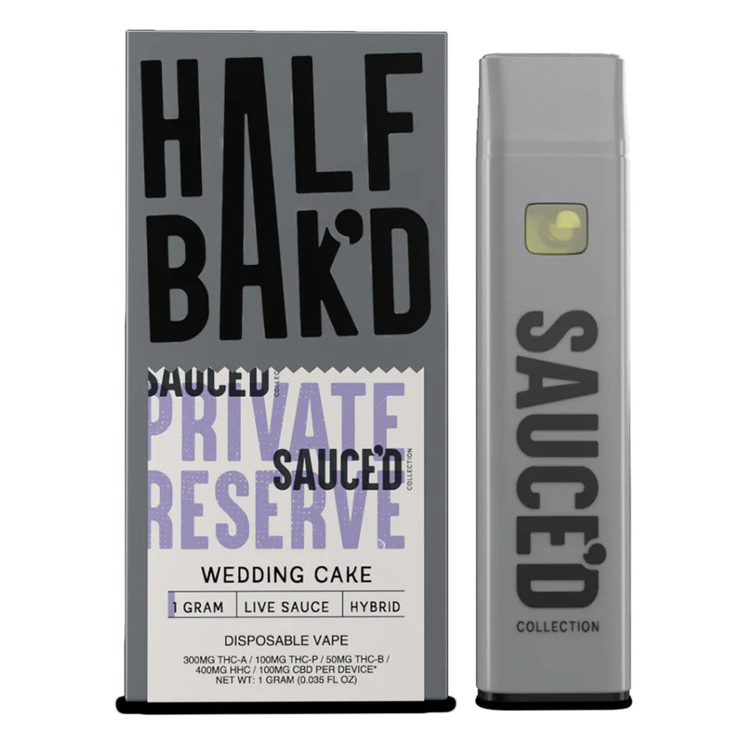 HALF BAK'D LR SAUCED RESERVE 1G DISPOSABLE 5CT