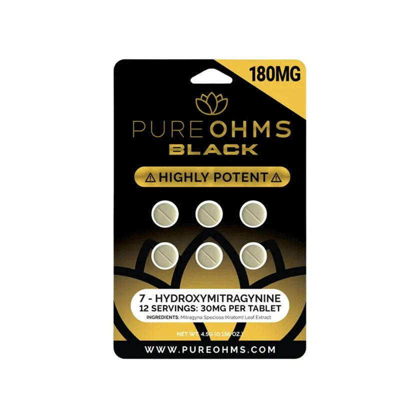 PURE OHMS BLACK TAB 6CT-10PK