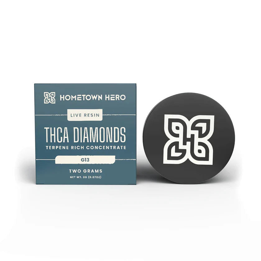 HOMETOWN HERO LIVE RESIN THCA DIAMONDS - 2G