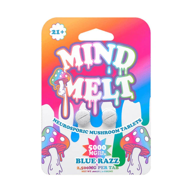 MIND MELTS MUSHROOM TABLETS 5000MG 2PK 10C