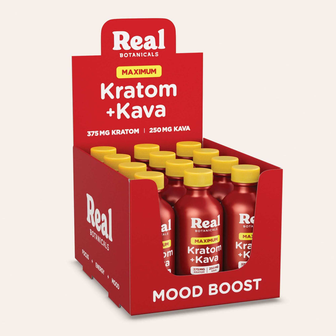 REAL BOTANICAL MAXIMUM KRATOM+KAVA 12CT