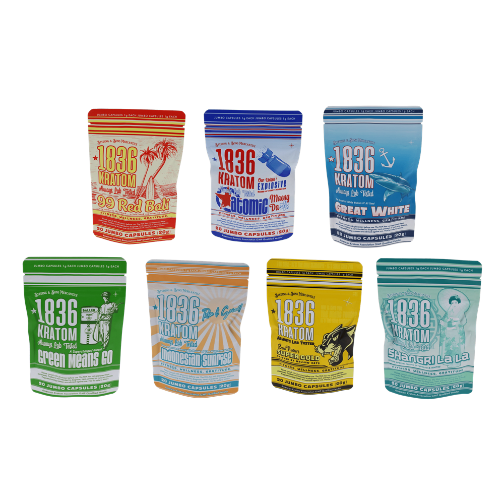 1836 Kratom Capsules, 20CT