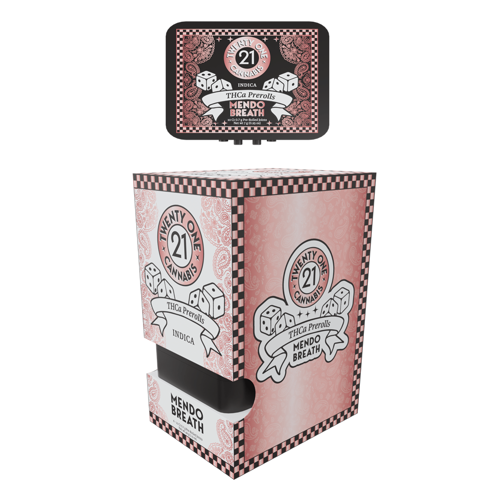 Twenty One Cannabis THC-A Pre-Rolls Tin, 7g