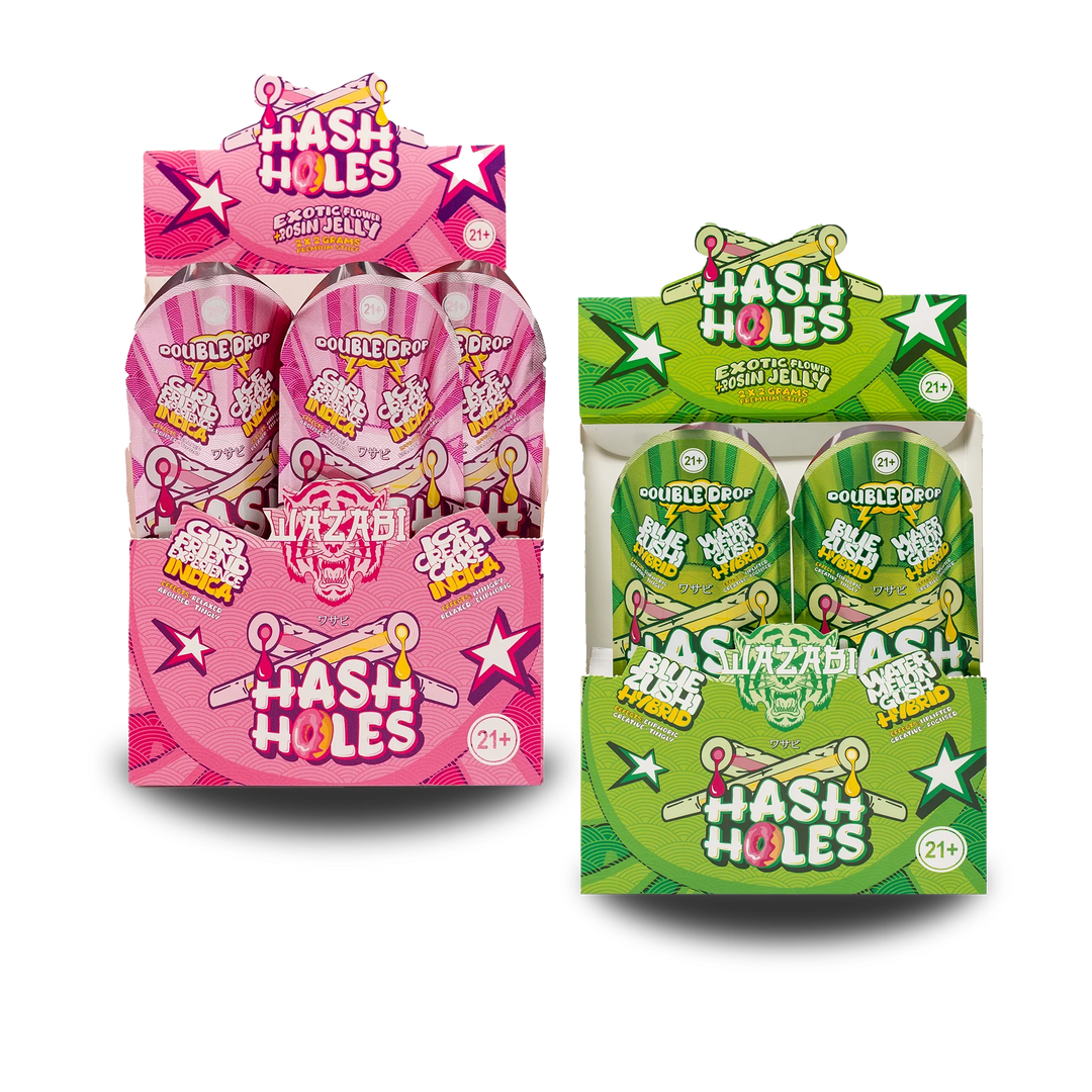 WAZABI EXOTIC DOUBLE DROP 2X2 HASH HOLE PREROLL
