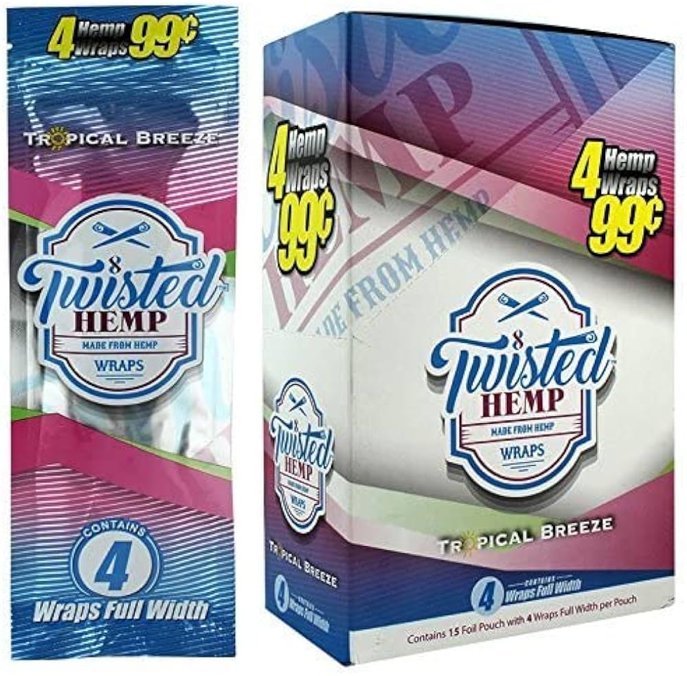 TWISTED HEMP WRAPS 15CT