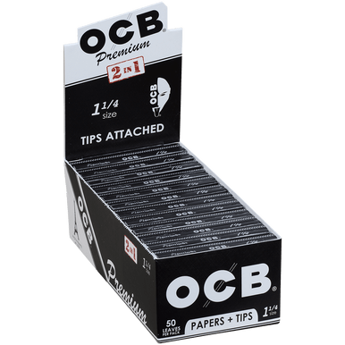 OCB ROLLING PAPERS W/ TIPS 24CT