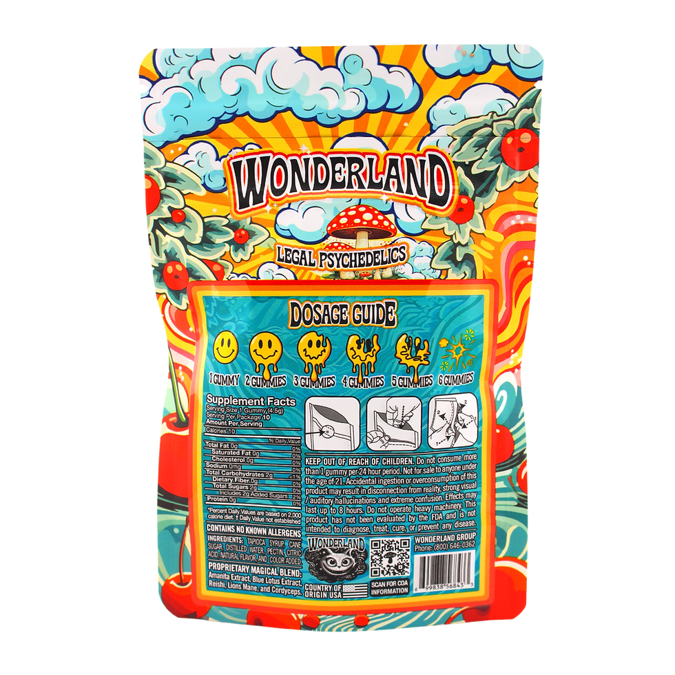 WONDERLAND MUSHROOM GUMMIES - 10CT