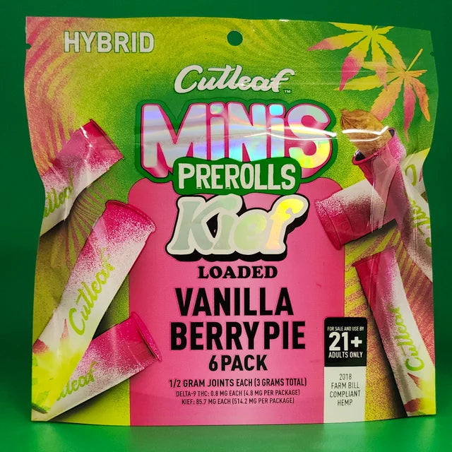 CUTLEAF MINI PREROLLS D9 THC 6PK