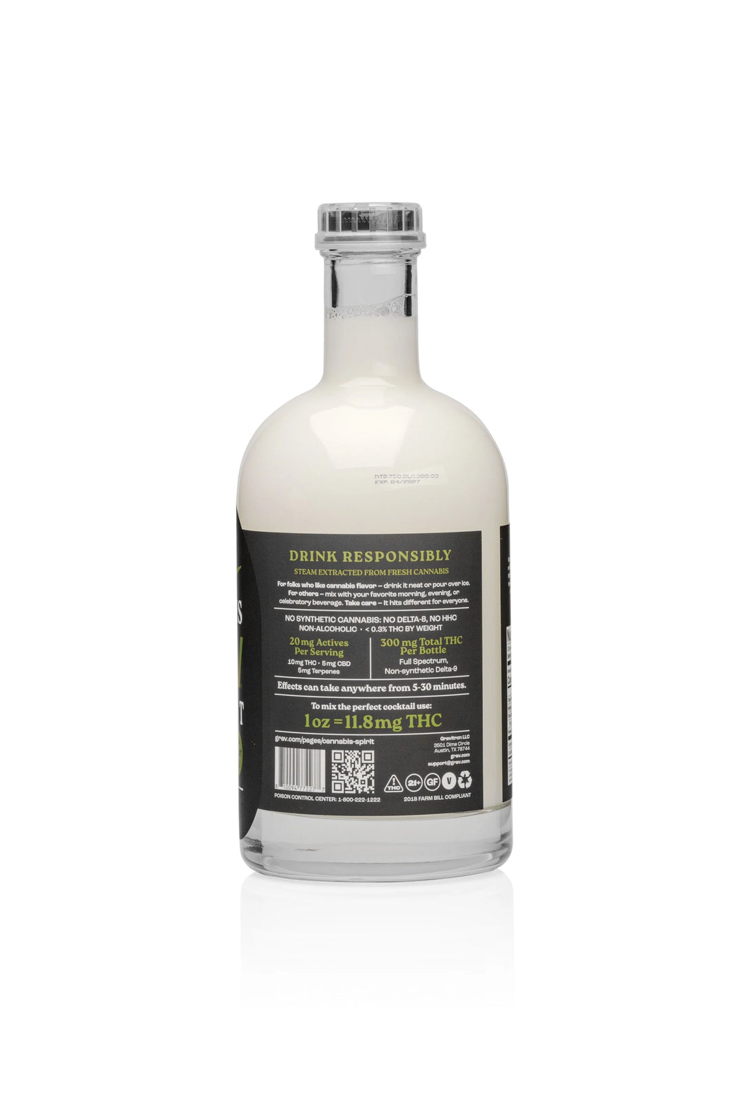 GRAV HEMP SPIRIT 300MG BOTTLE