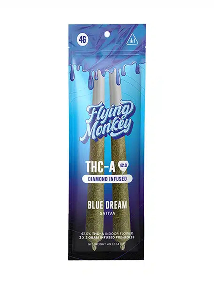 FLYING MONKEY THC-A DIAMOND INFUSED PRE-ROLLS 10CT