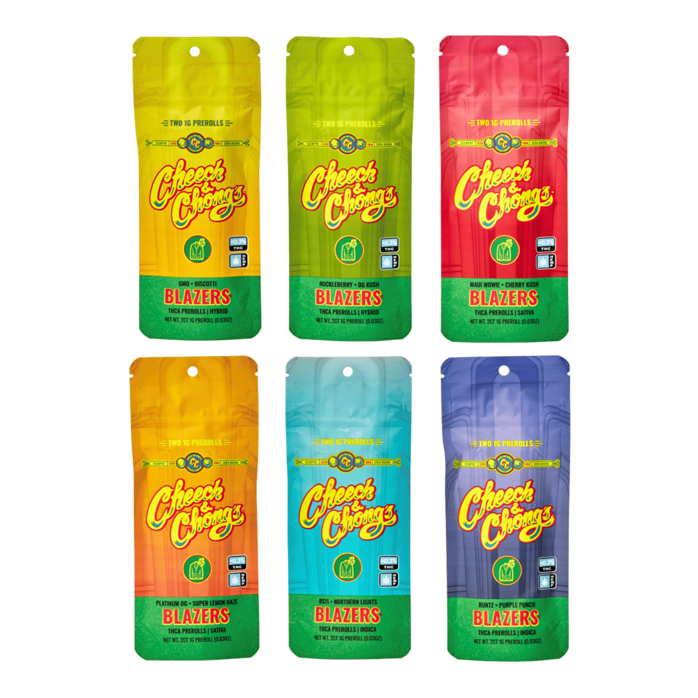 Cheech and Chong Blazers THC-A Pre-Rolls, 2pk 12CT
