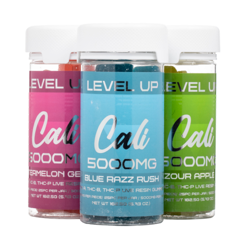 Cali Extrax Level Up THC-A Gummies, 5000mg