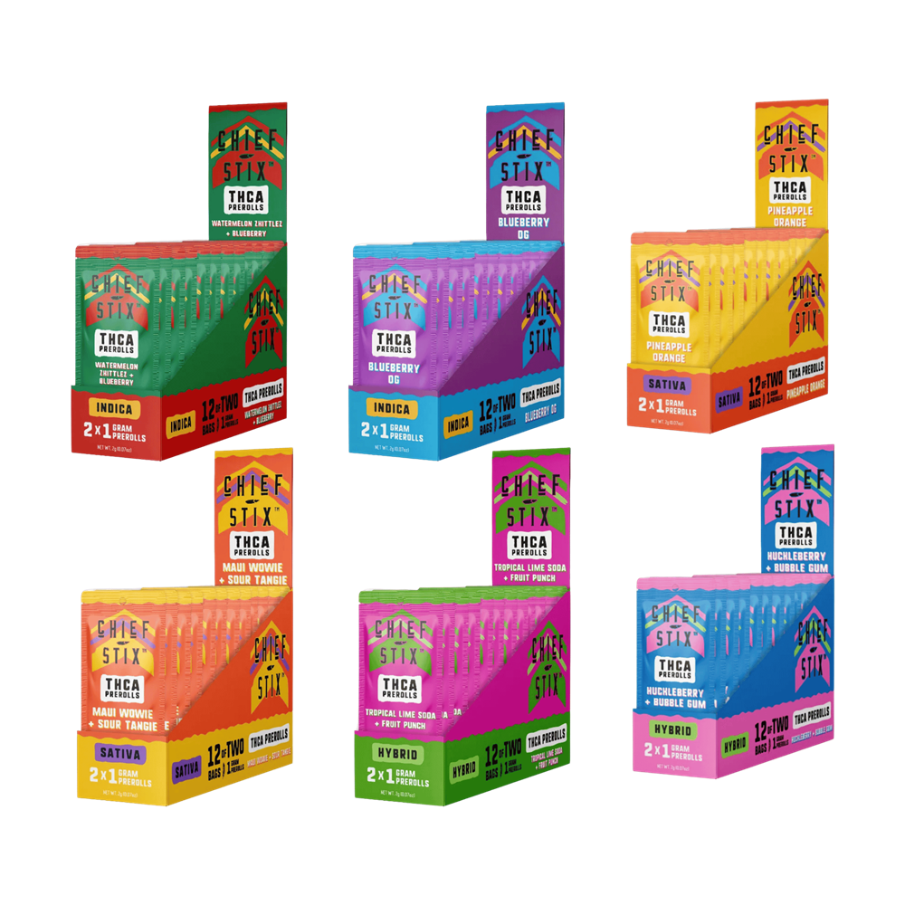 Chief Stix THC-A Pre-Rolls, 2pk