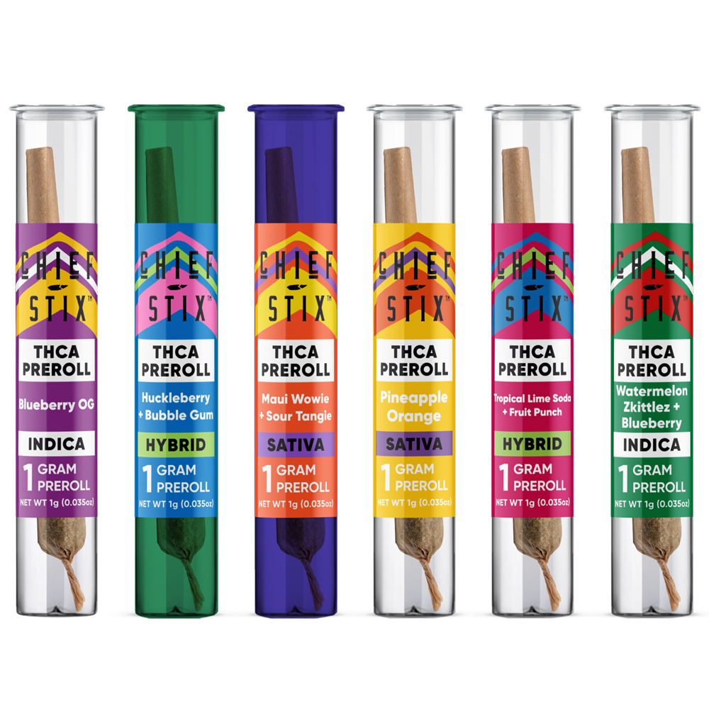 Chief Stix THC-A Pre-Rolls Box, 1g 50CT