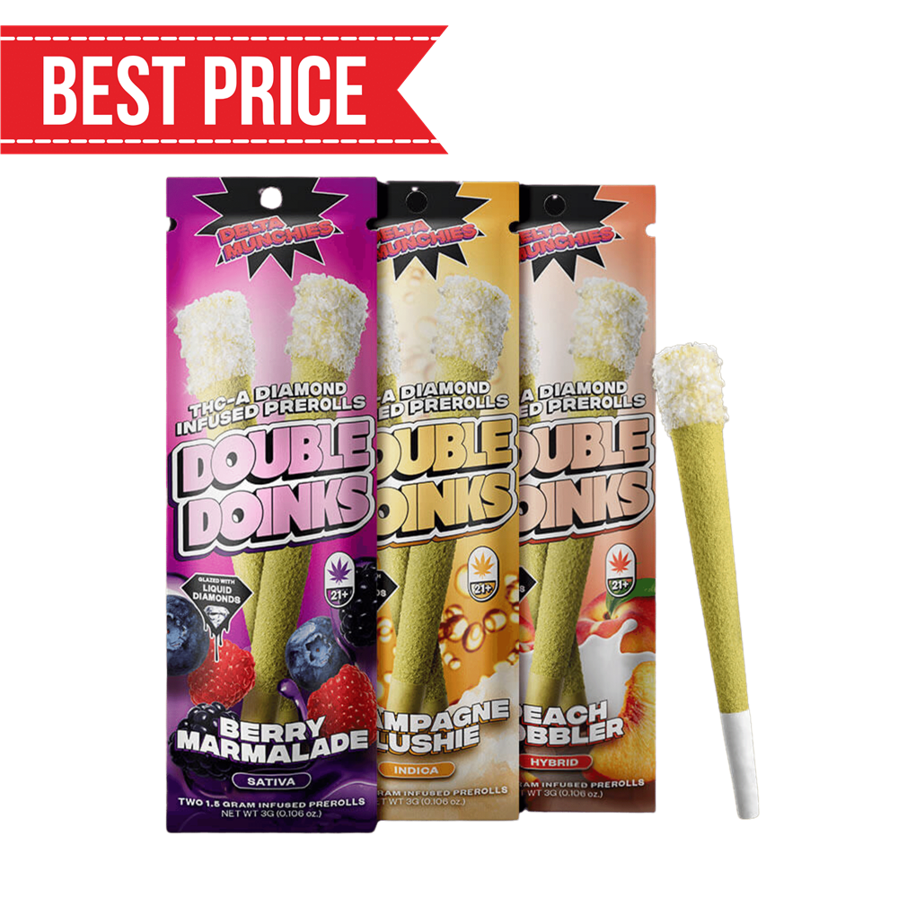 Delta Munchies THC-A Double Doinks, 3g 5 Pack