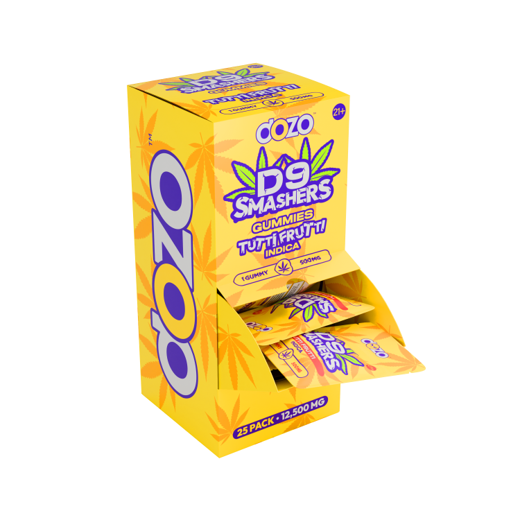Dozo D9 Smashers Single Gummy, 500mg/25CT
