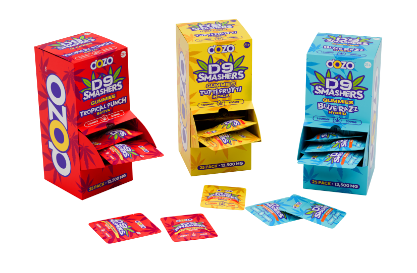Dozo D9 Smashers Single Gummy, 500mg/25CT