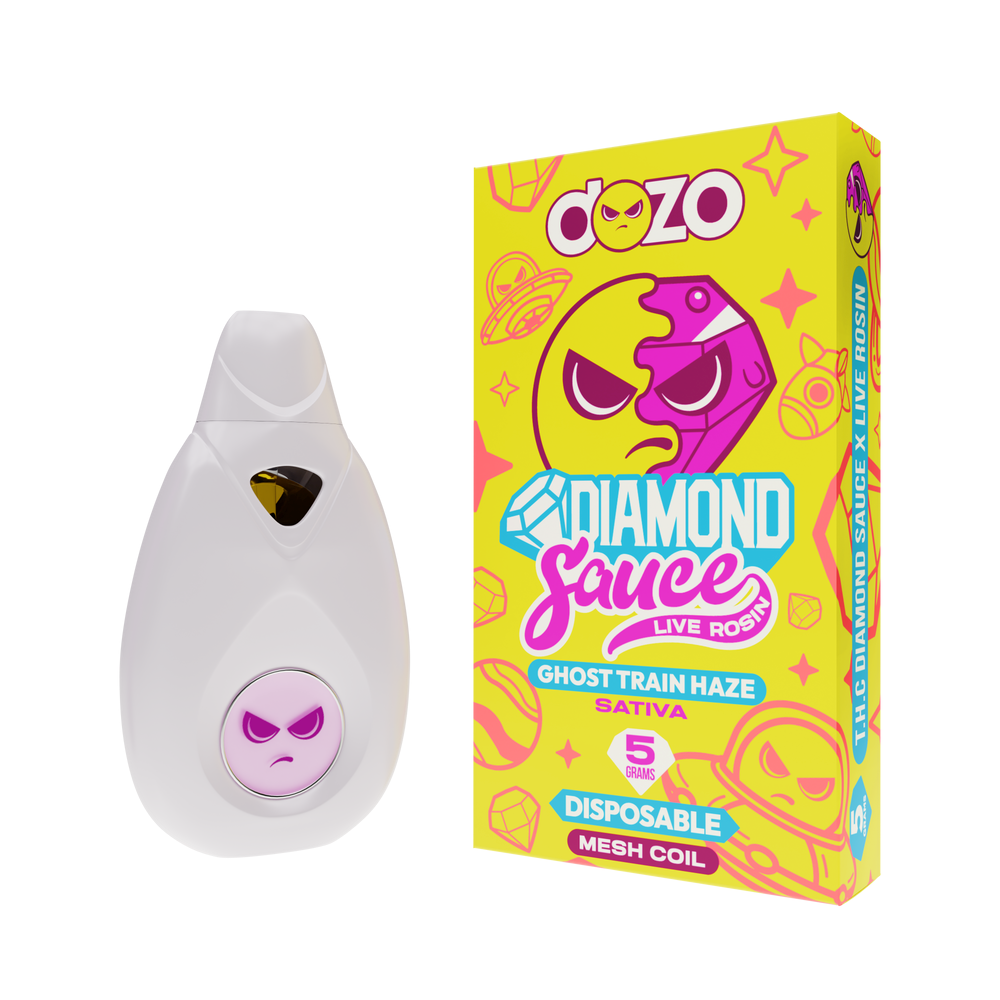 Dozo Diamond Sauce Live Rosin Disposable, 5g/5CT
