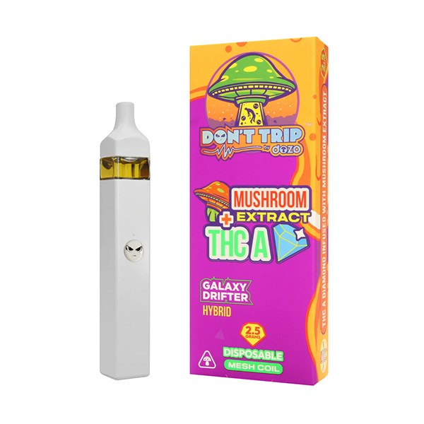 Dozo Don't Trip Mushroom Extract + THC-A Disposable, 2.5g/5CT
