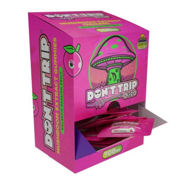 Dozo Don’t Trip THC-P + Mushroom Extract Single Gummy, 700mg/25CT