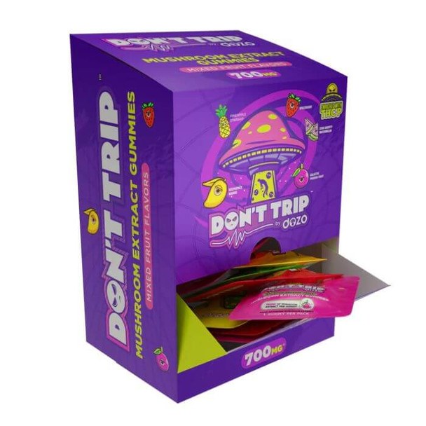 Dozo Don’t Trip THC-P + Mushroom Extract Single Gummy, 700mg/25CT