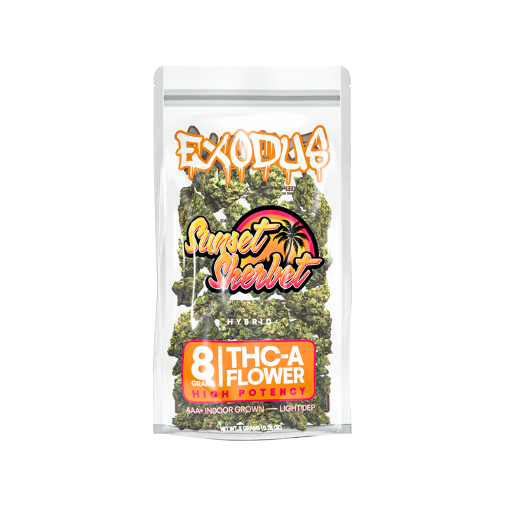 Exodus Exotic Indoor THC-A Flower, 8g
