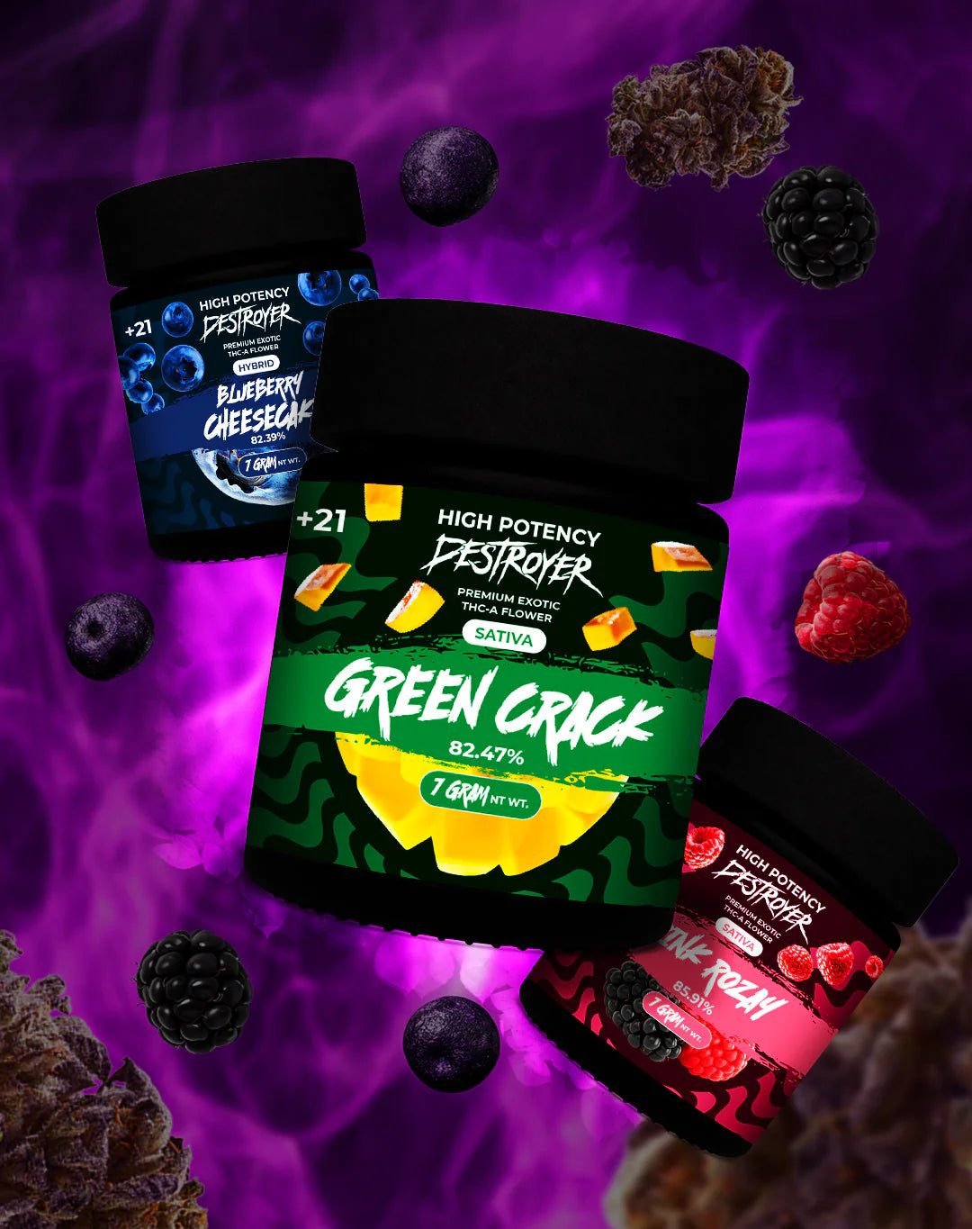 DESTROYER EXOTIC FLOWER 7G JAR