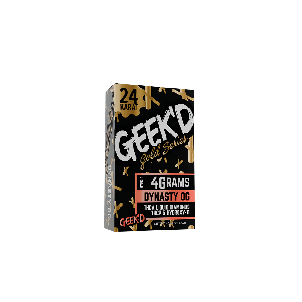 Geek'd Extracts THC-A Gold Series Disposable, 4g/6CT