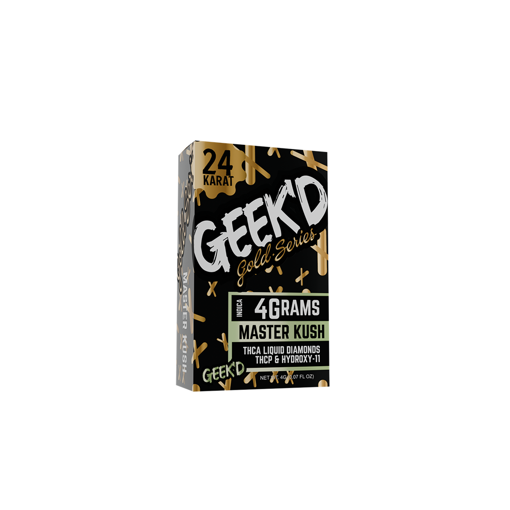 Geek'd Extracts THC-A Gold Series Disposable, 4g/6CT