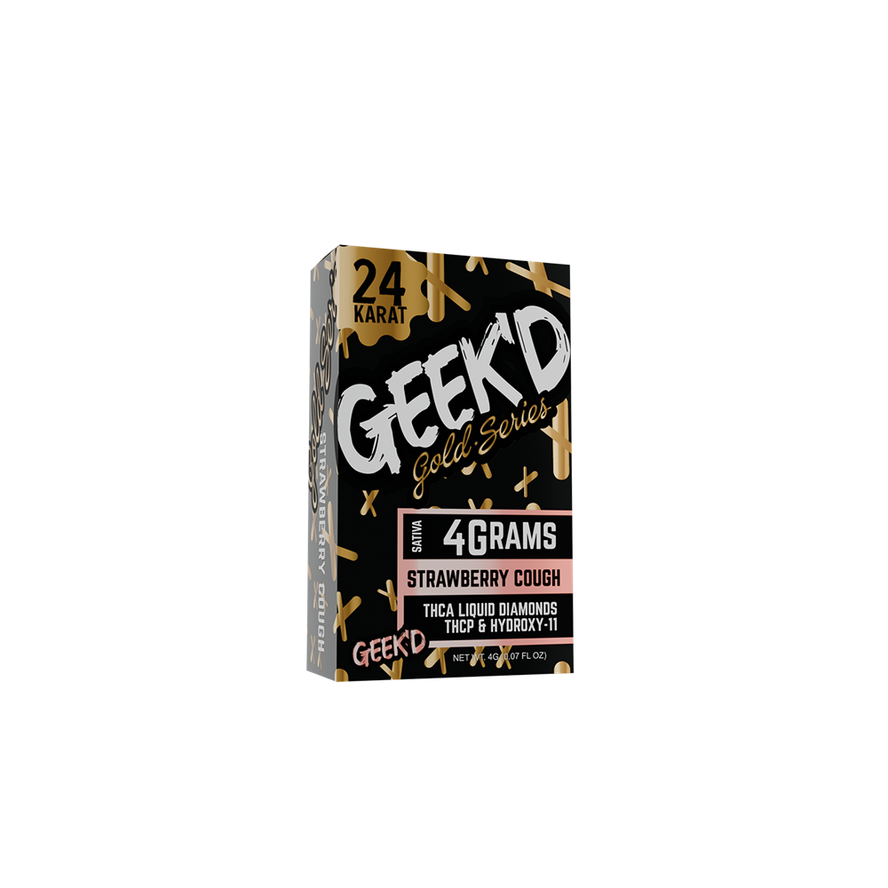 Geek'd Extracts THC-A Gold Series Disposable, 4g/6CT