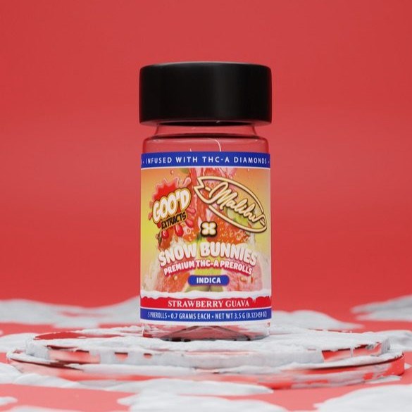 Goo'd Extracts THC-A Snow Bunnies Pre-Rolls, 3.5g