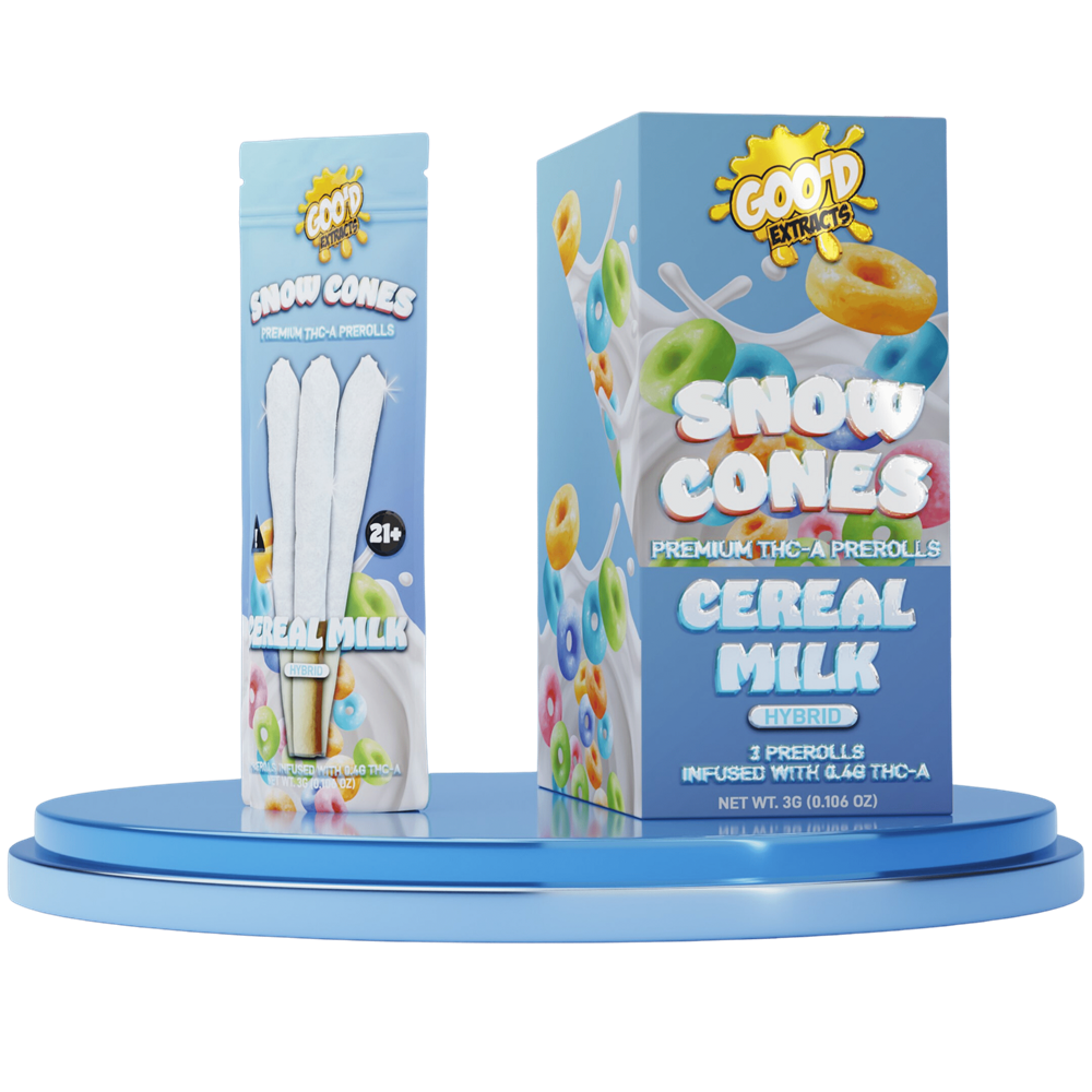 Goo'd Extracts THC-A Snow Cones Pre-Rolls, 3g 5 Pack