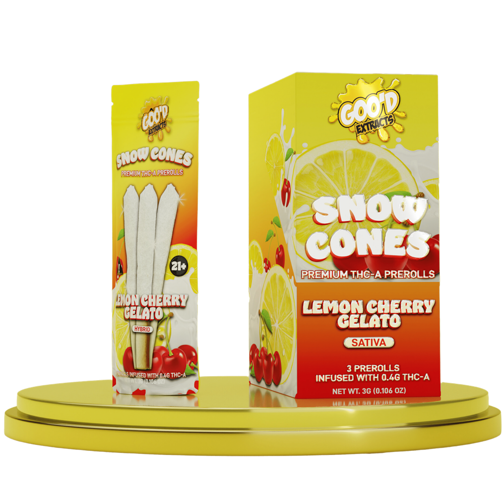 Goo'd Extracts THC-A Snow Cones Pre-Rolls, 3g 5 Pack