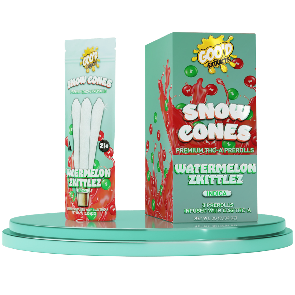 Goo'd Extracts THC-A Snow Cones Pre-Rolls, 3g 5 Pack