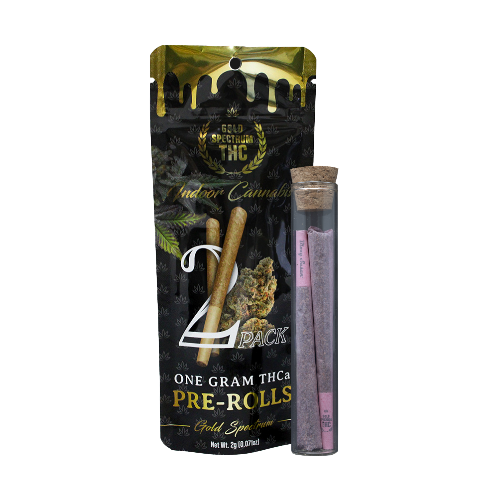 Gold Spectrum THC-A Pre-Rolls, 2pk/2g 6ct