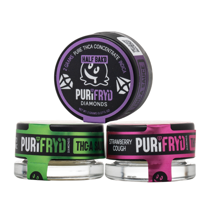 Half Bak'd Purifry'd THC-A Diamonds, 2g