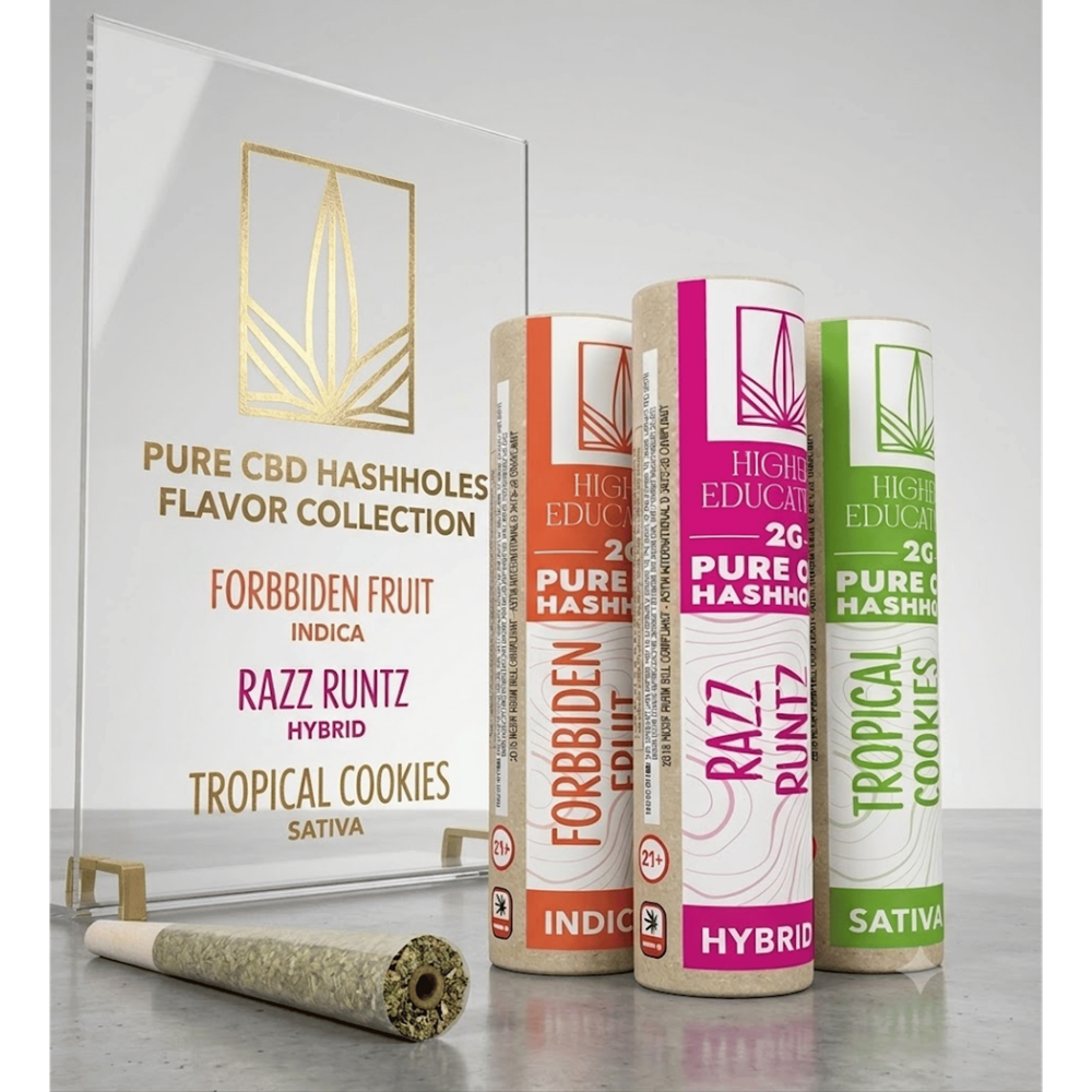 Higher Education Pure CBD Hash Hole Pre-Roll, 2g 10CT