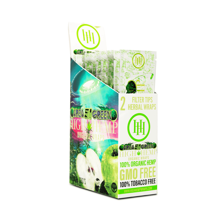 High Hemp Organic Wraps, 2pk/25CT